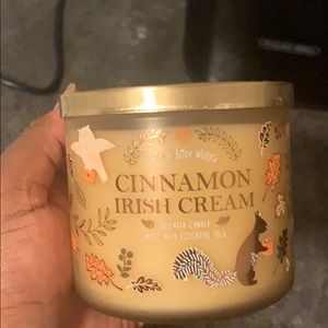 NEW CINNAMON IRISH CREAM 3 WICK CANDLE